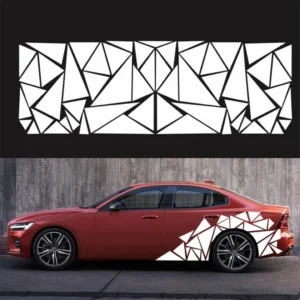 Removable Triangles Car Side Sticker Wide Application And Sun Protection High Temperature Resistance