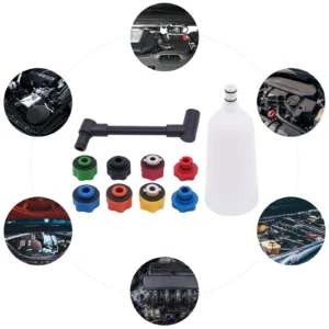10Pcs Engine Oil Funnel Universal Oil Filling Funnel and Swivel Offset Extension Tube Car Engine Oil Tool