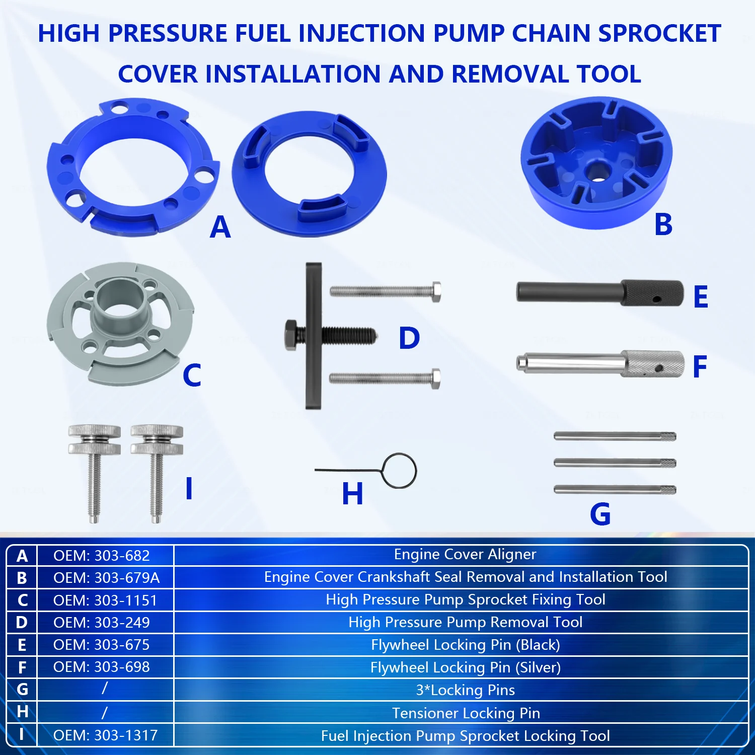ZKTOOL Diesel Engine Timing Sprocket Lock and Injection Pump Installation and Removal Tool, Suitable for Ford 2.0 TDDi TDCi OEM 303-682 - Image 3