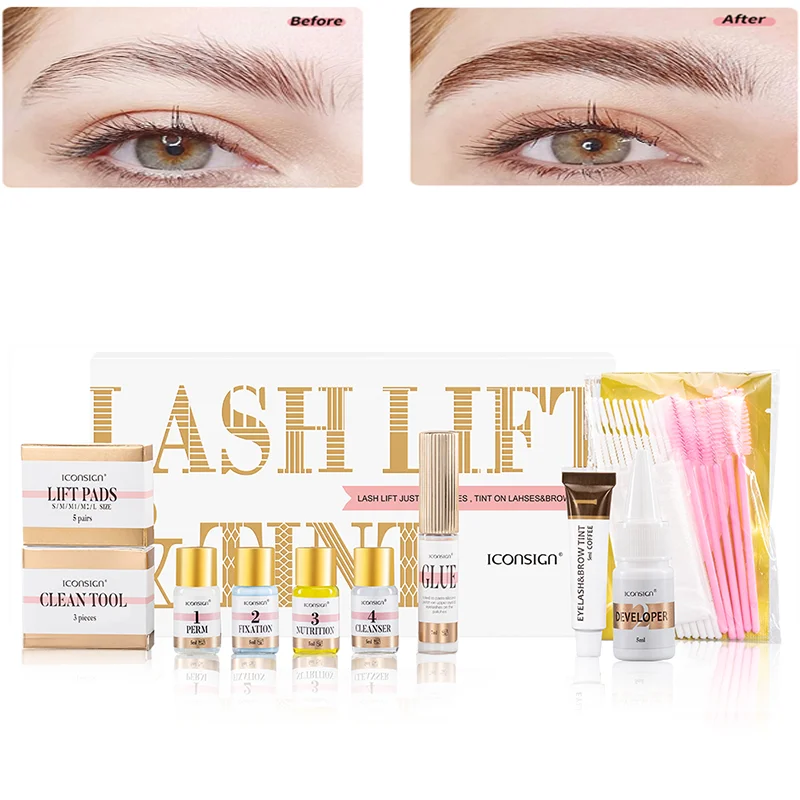 ICONSIGN Lash Lift & Brow Tint Kit for Eyelash Lifting and Eyebrow Dyeing - Image 2