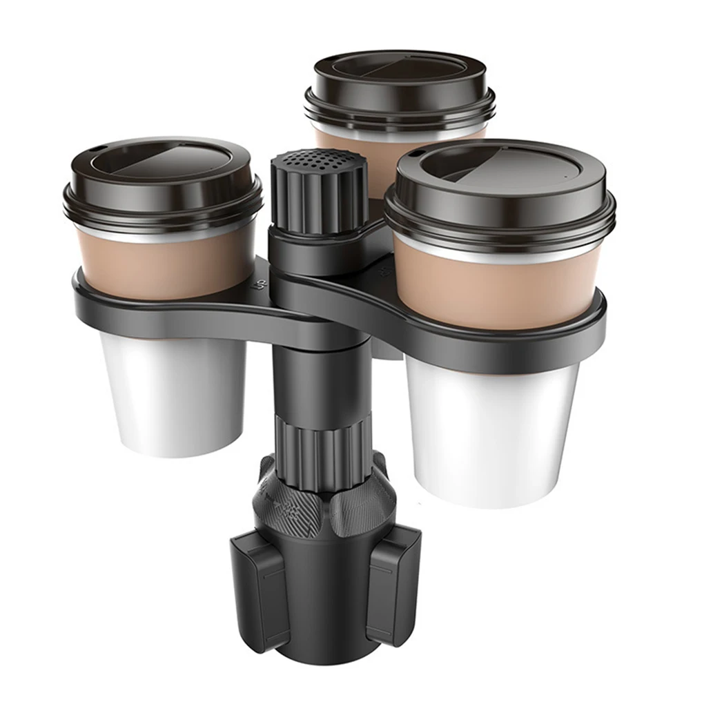 3 In 1 Car Cup Holder Multifunctional Car Drinks Holder 360 Rotating Adjustable Cup Holder Extender Beverage Bottle Bracket