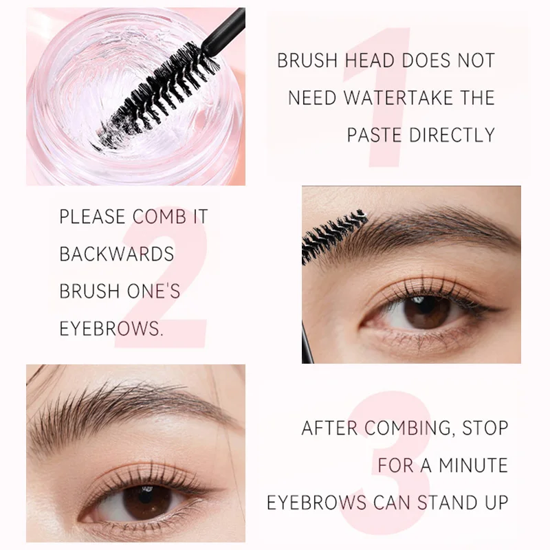 Life Girls Clear Brow Gel with Spoolie Brush, Eyebrow Styling and Setting Gel for Shaping and Sculpting, Transparent Brow Tamer for Fluffy Feathered Brows, Natural-Looking Definition, Colourless Eyebrow Make-Up for Daily Grooming, Pot with a Rose Gold Lid - Image 10