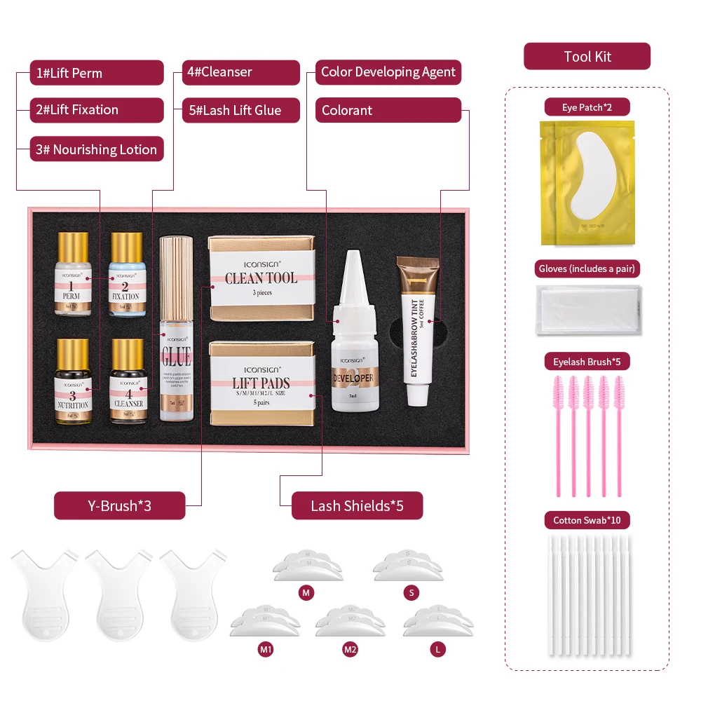 ICONSIGN Lash Lift & Brow Tint Kit for Eyelash Lifting and Eyebrow Dyeing - Image 12