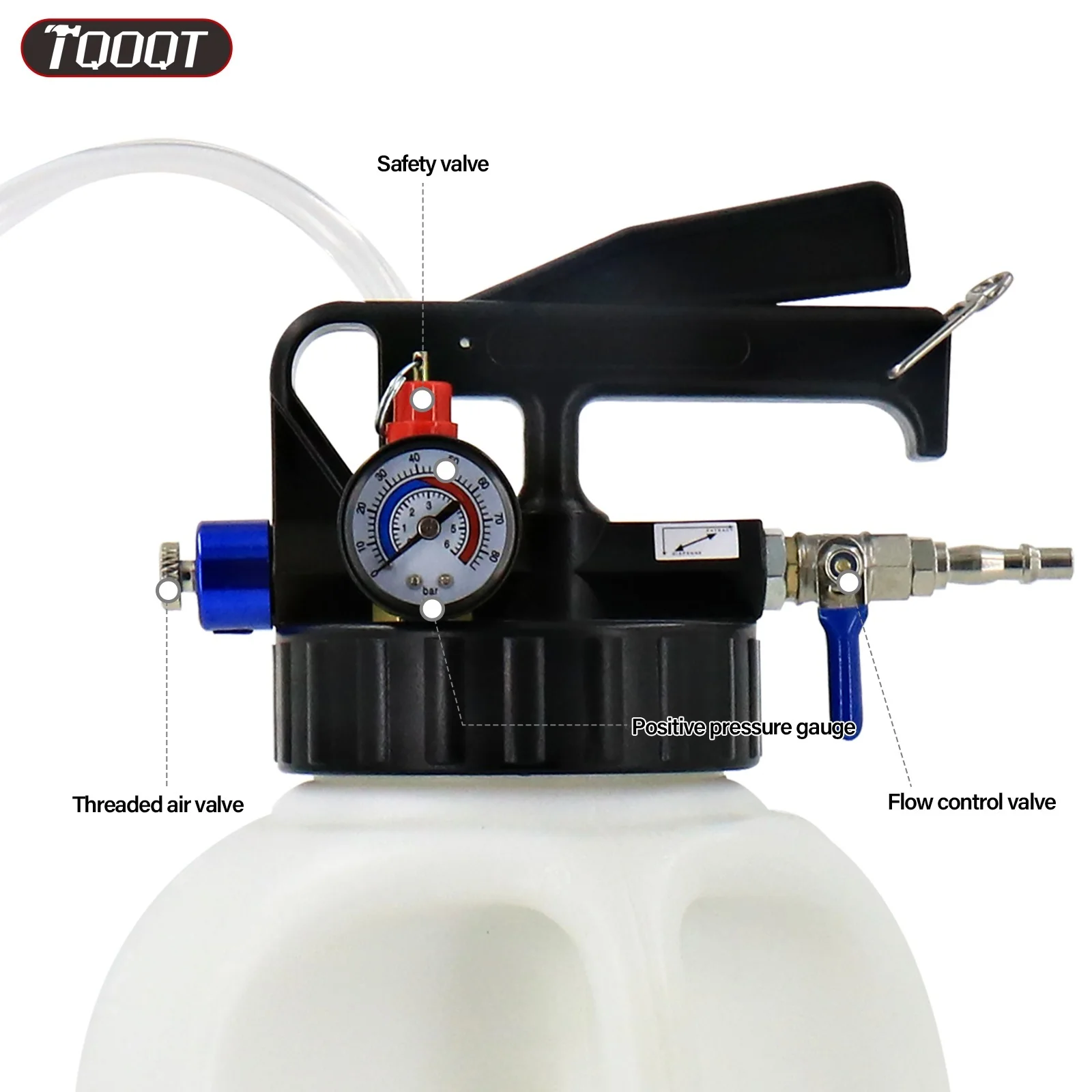 10L Manual ATF Transmission Oil Filling Pump Kit with 13 Adapters - Image 3