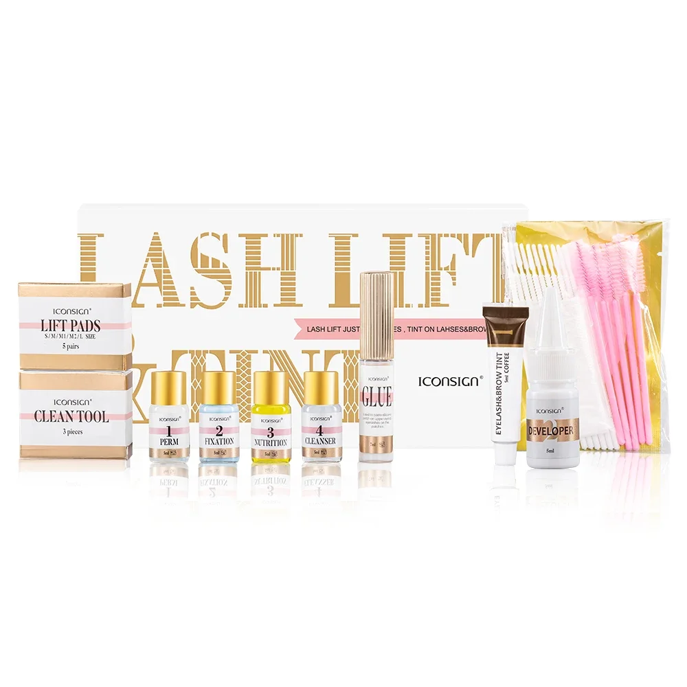 ICONSIGN Lash Lift & Brow Tint Kit for Eyelash Lifting and Eyebrow Dyeing
