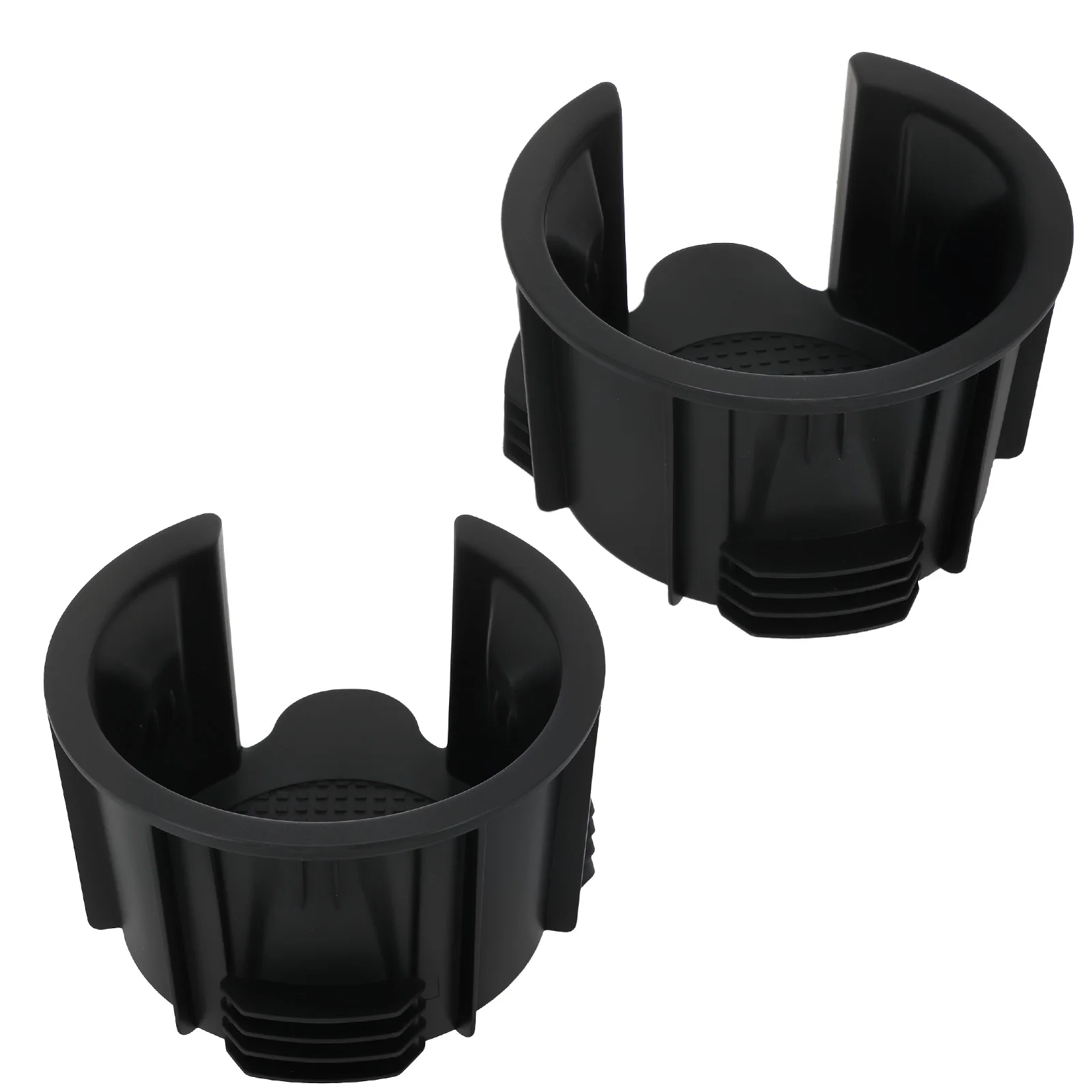Black Dual Car Cup Holder Insert for Land Rover LR4 2010-2016 LR021330 ABS