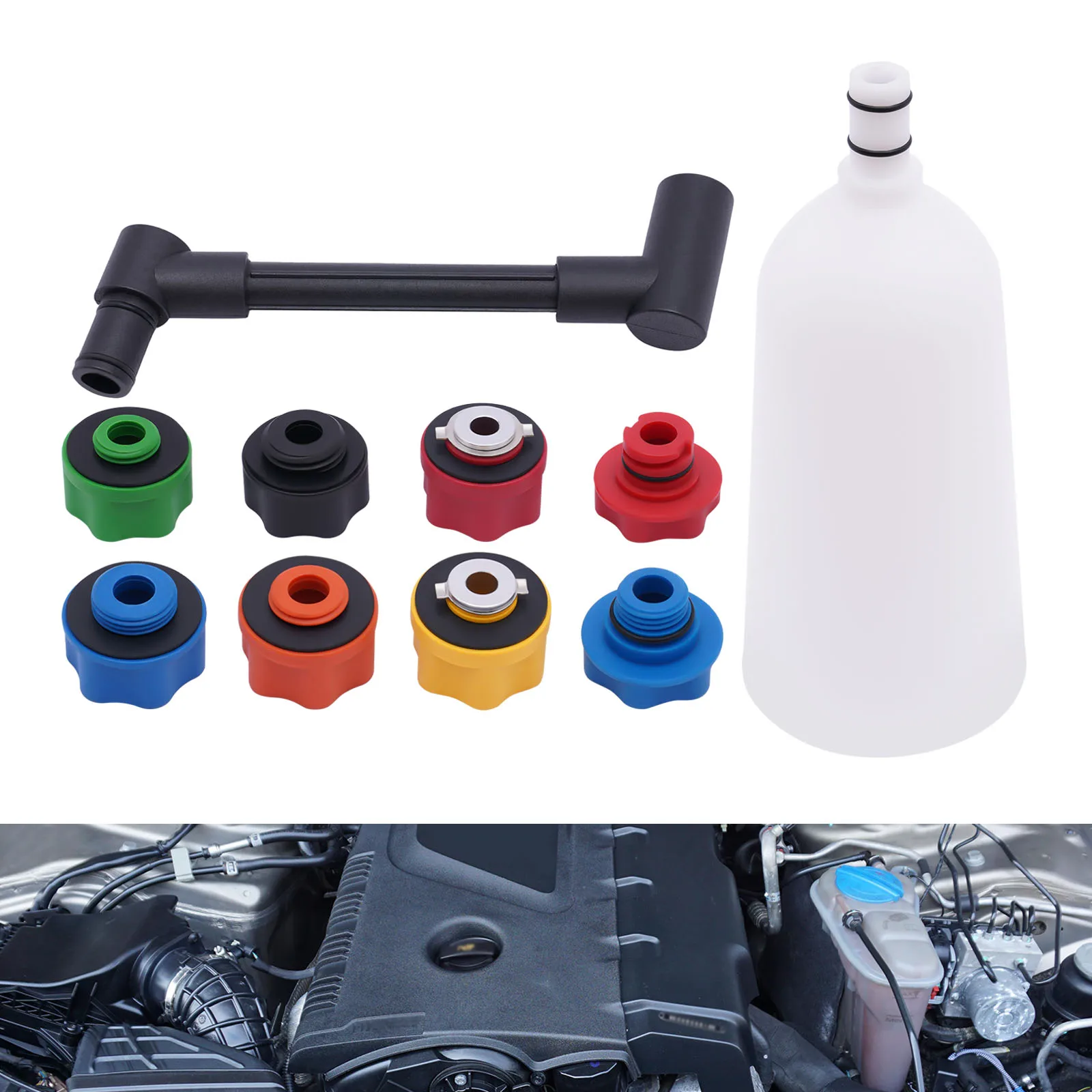 10Pcs Engine Oil Funnel Universal Oil Filling Funnel and Swivel Offset Extension Tube Car Engine Oil Tool - Image 4
