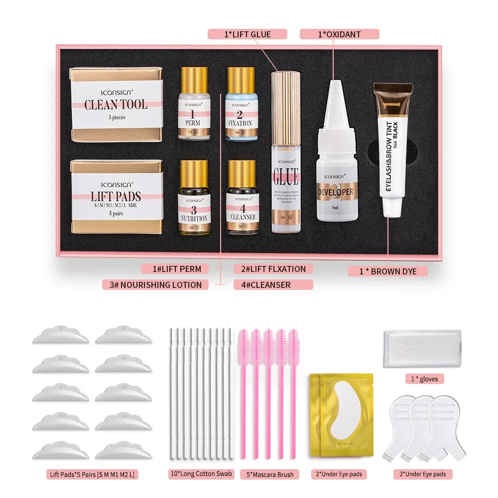 ICONSIGN Lash Lift & Brow Tint Kit for Eyelash Lifting and Eyebrow Dyeing - Image 16
