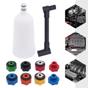 10PCS Universal Engine Oil Funnel Filling Kit with Adapters for Car SUV Truck