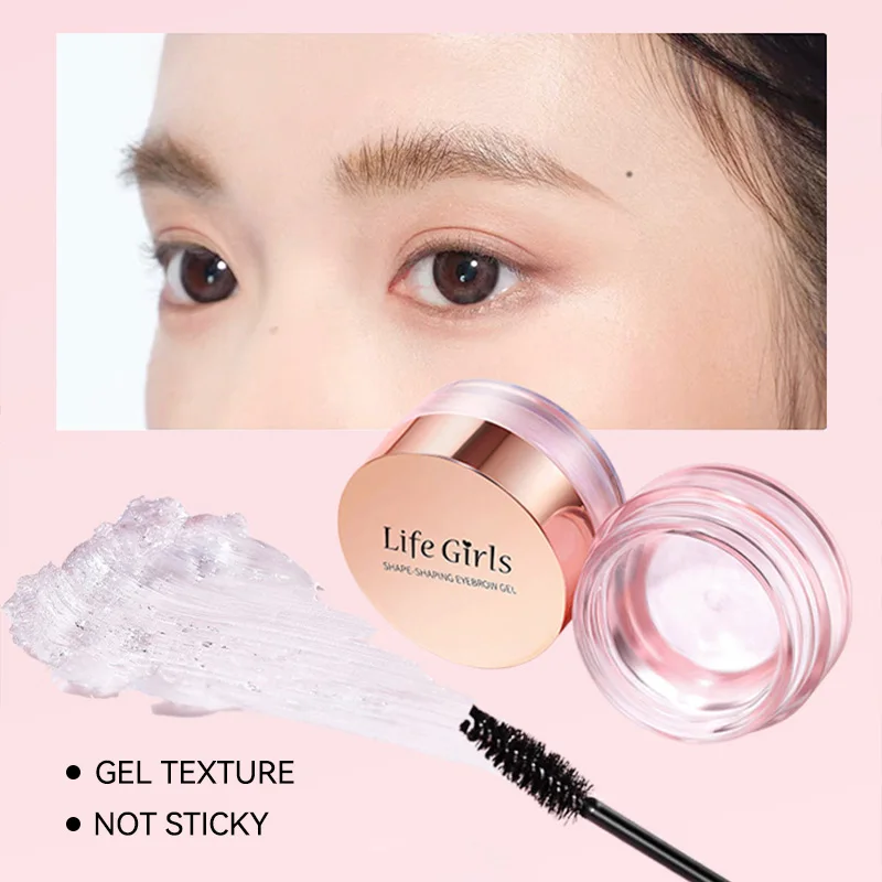 Life Girls Clear Brow Gel with Spoolie Brush, Eyebrow Styling and Setting Gel for Shaping and Sculpting, Transparent Brow Tamer for Fluffy Feathered Brows, Natural-Looking Definition, Colourless Eyebrow Make-Up for Daily Grooming, Pot with a Rose Gold Lid - Image 17