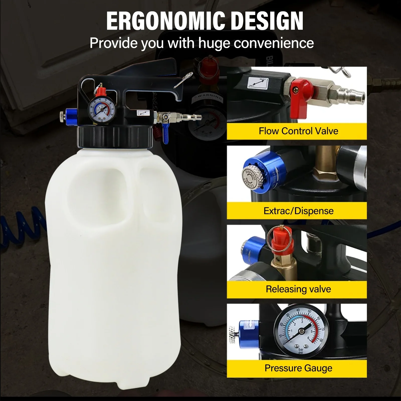 10L Manual ATF Transmission Oil Filling Pump Kit with 13 Adapters - Image 12